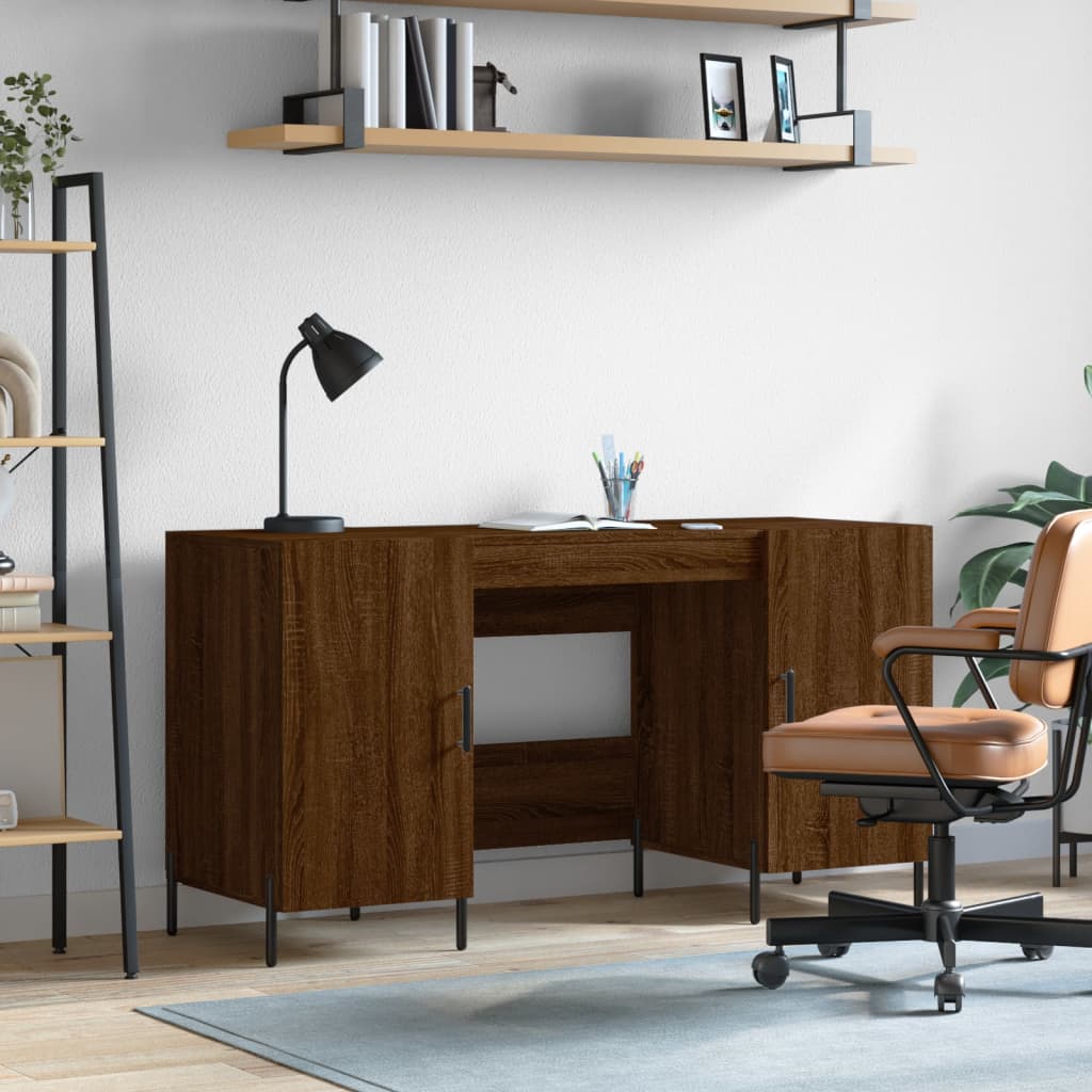 Desk 140X50X75 Cm Engineered Wood