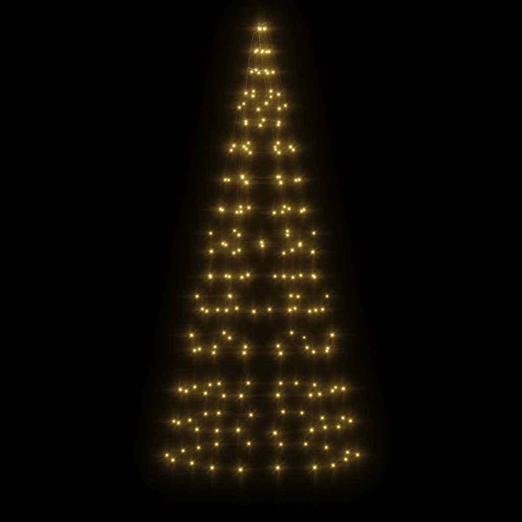 Led Christmas Tree On Flagpole 200 Leds