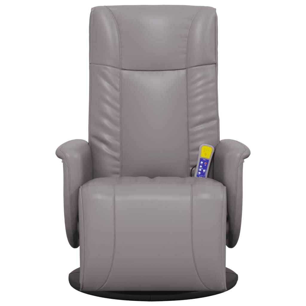 Massage Recliner Chair With Footrest Faux Leather