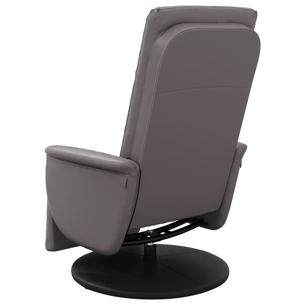 Massage Recliner Chair With Footrest Faux Leather