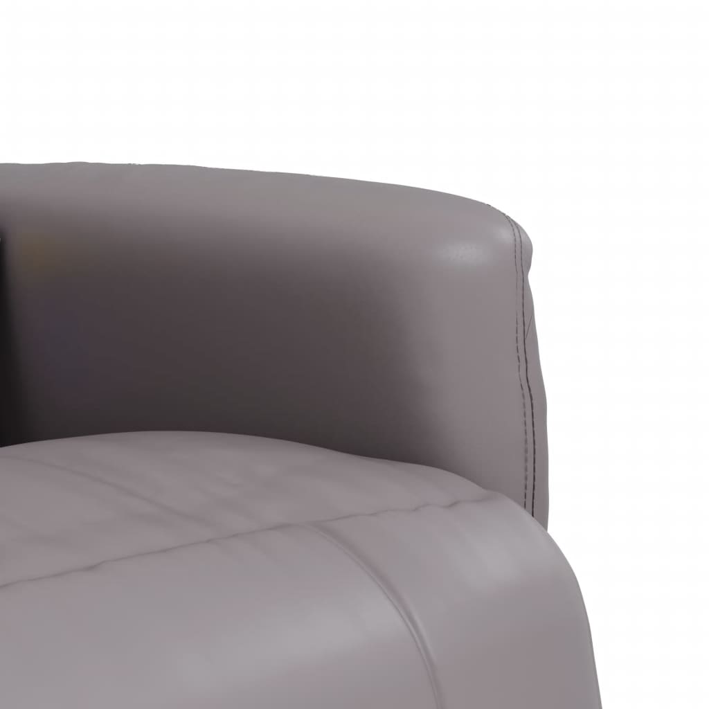 Massage Recliner Chair With Footrest Faux Leather