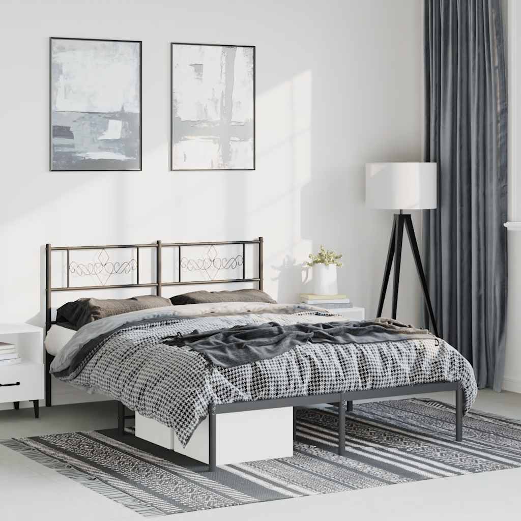 Metal Bed Frame Without Mattress 90X200Cm
