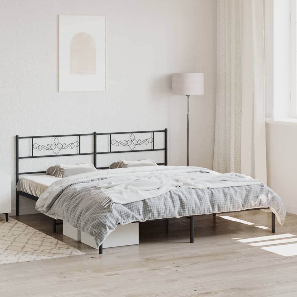 Metal Bed Frame Without Mattress 90X200Cm