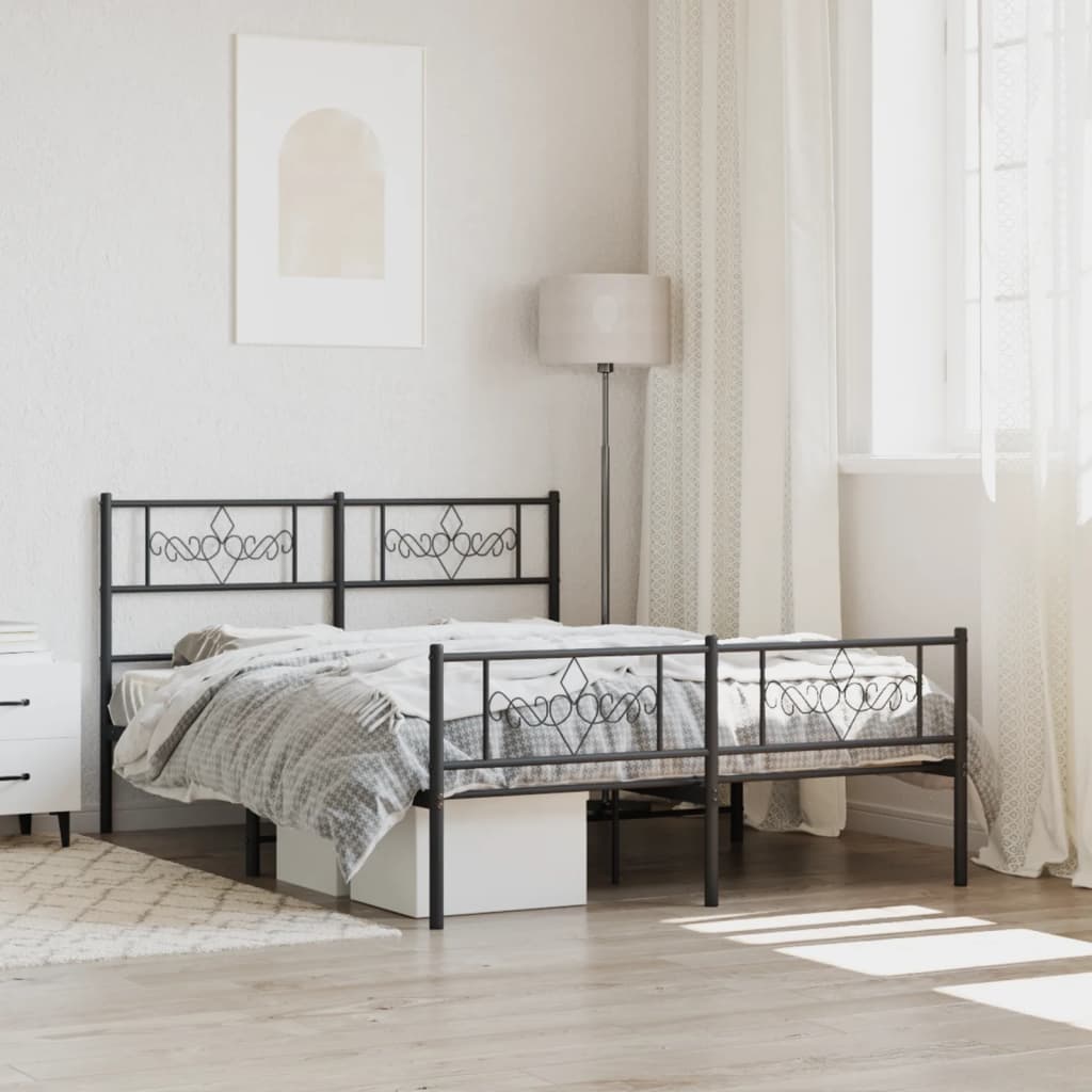 Metal Bed Frame Without Mattress 90X200Cm