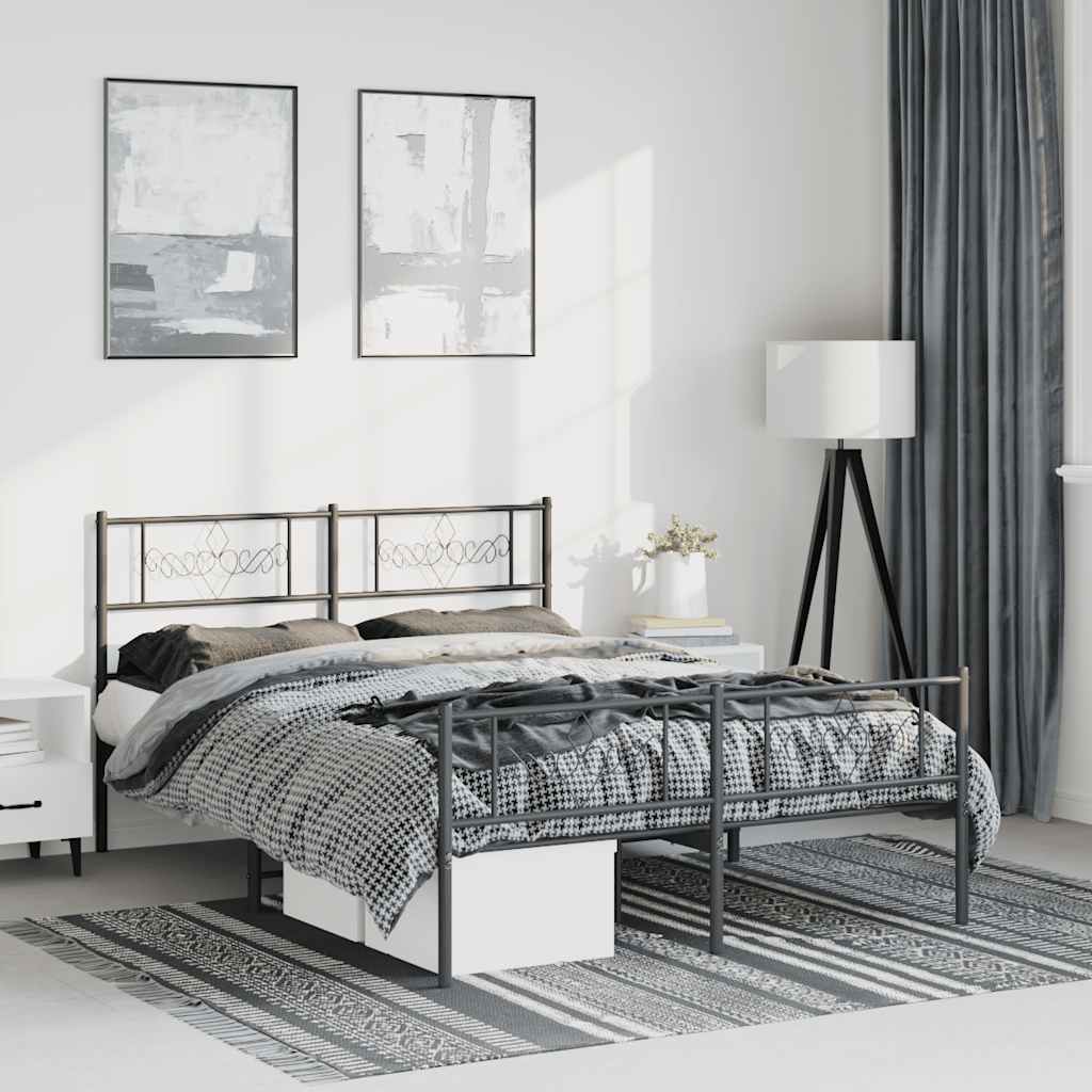 Metal Bed Frame Without Mattress 90X200Cm