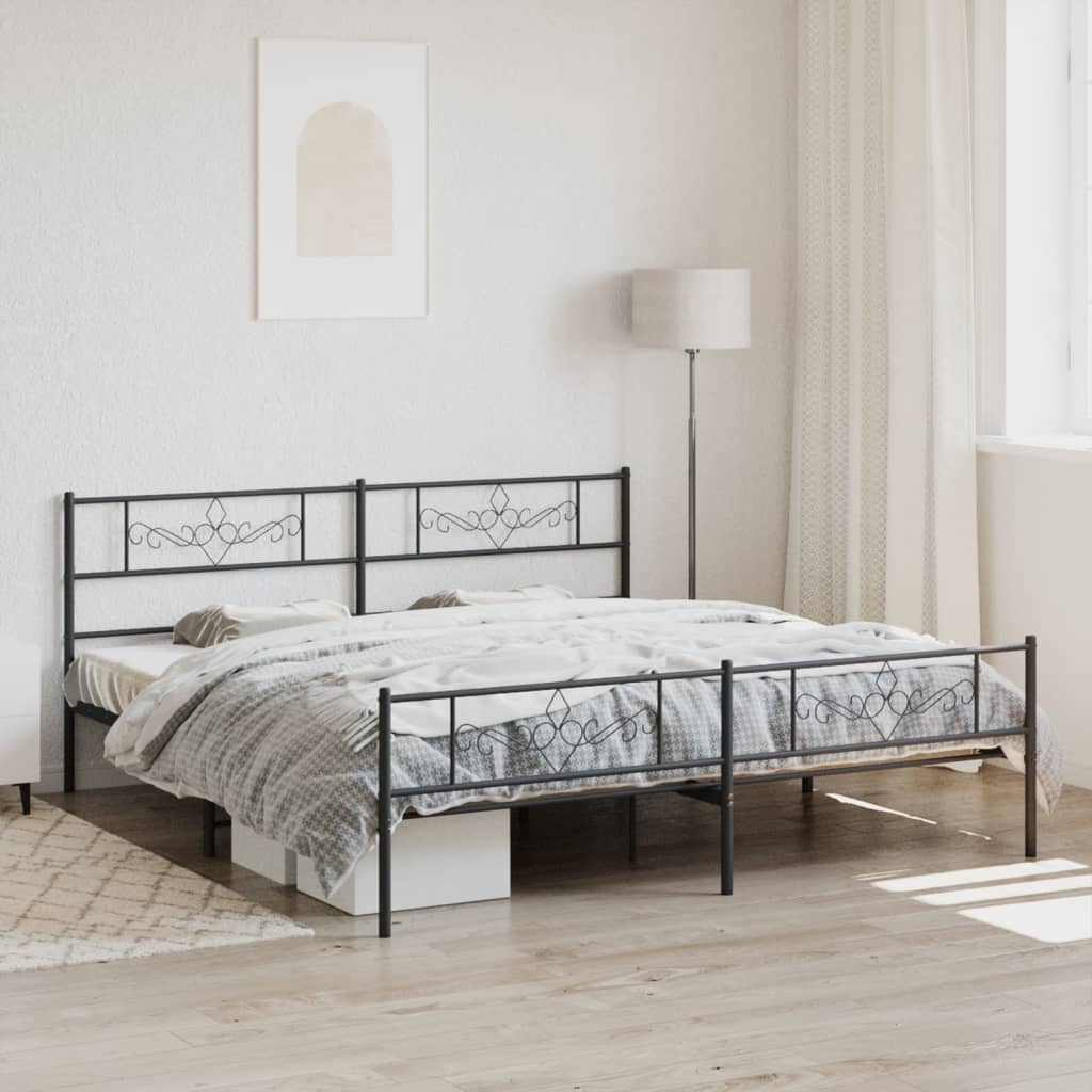 Metal Bed Frame Without Mattress 90X200Cm