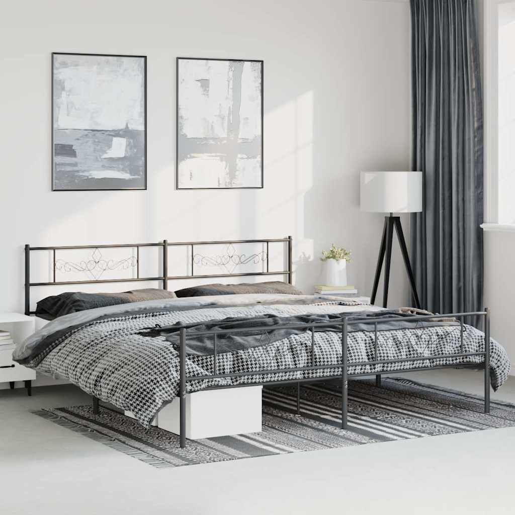 Metal Bed Frame Without Mattress 90X200Cm