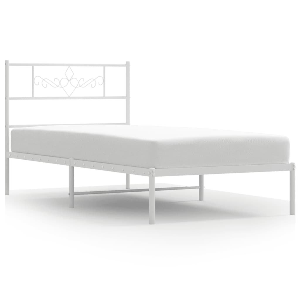 Metal Bed Frame Without Mattress 90X200Cm