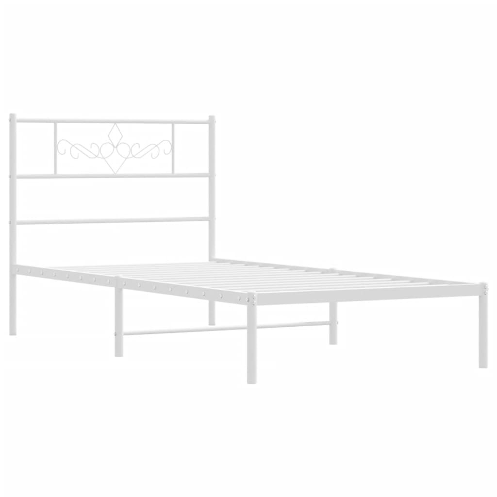 Metal Bed Frame Without Mattress 90X200Cm