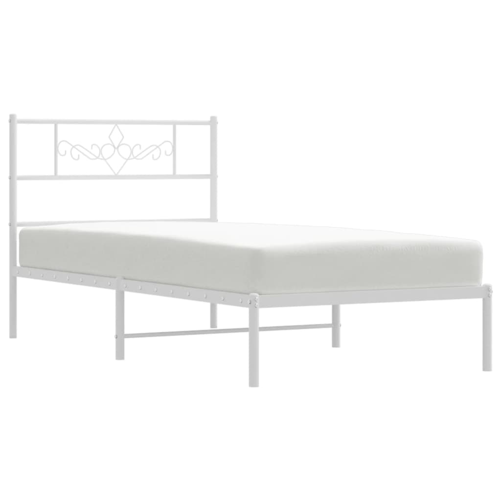 Metal Bed Frame Without Mattress 90X200Cm