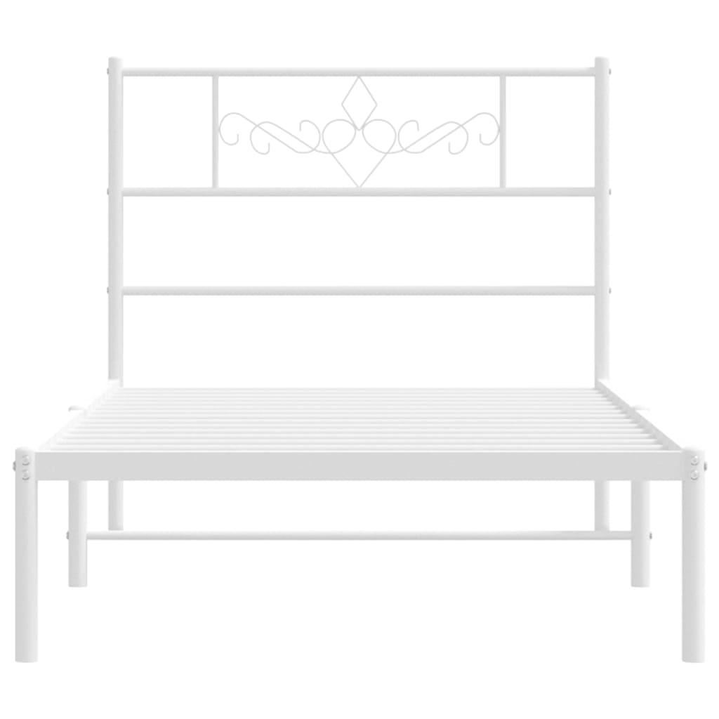 Metal Bed Frame Without Mattress 90X200Cm