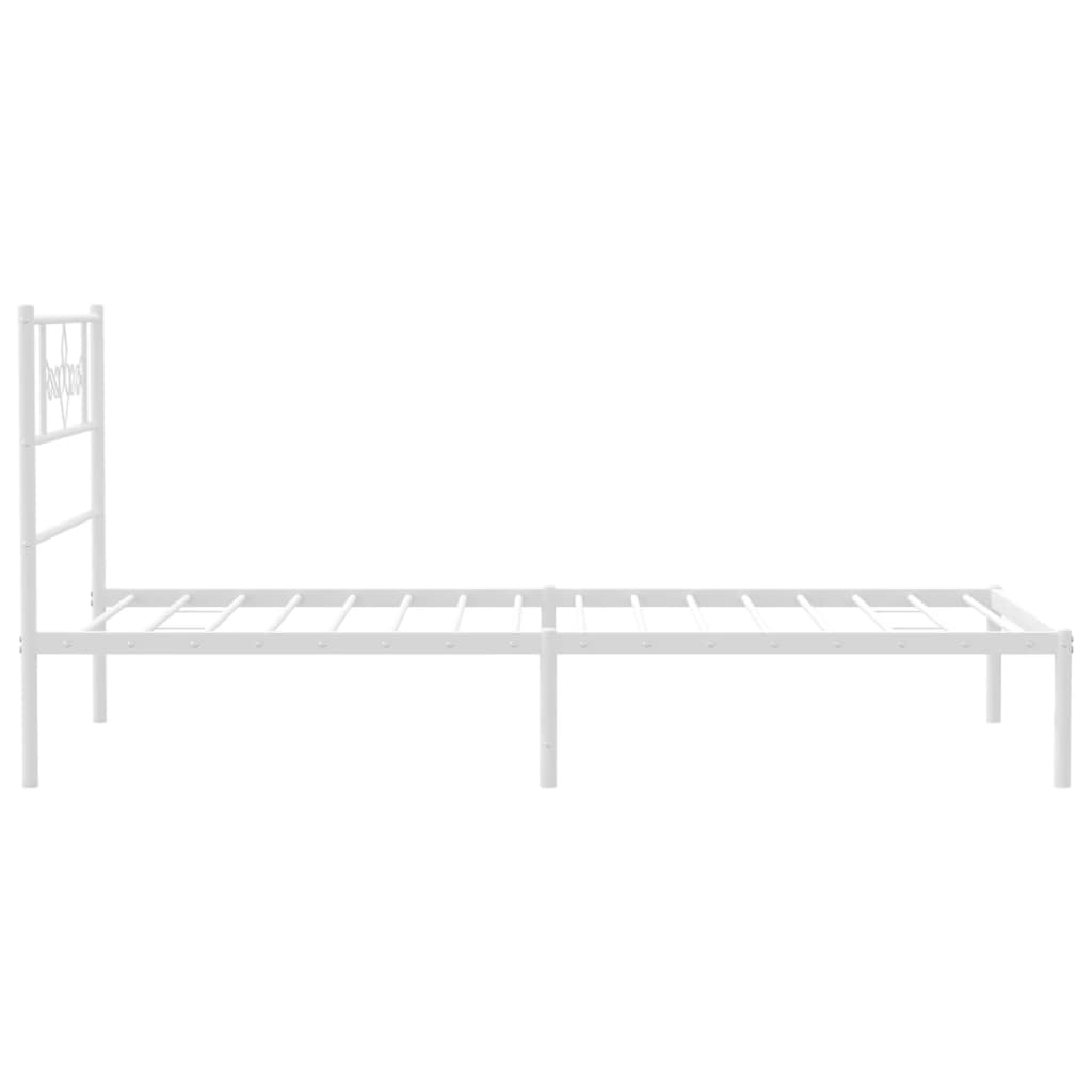 Metal Bed Frame Without Mattress 90X200Cm