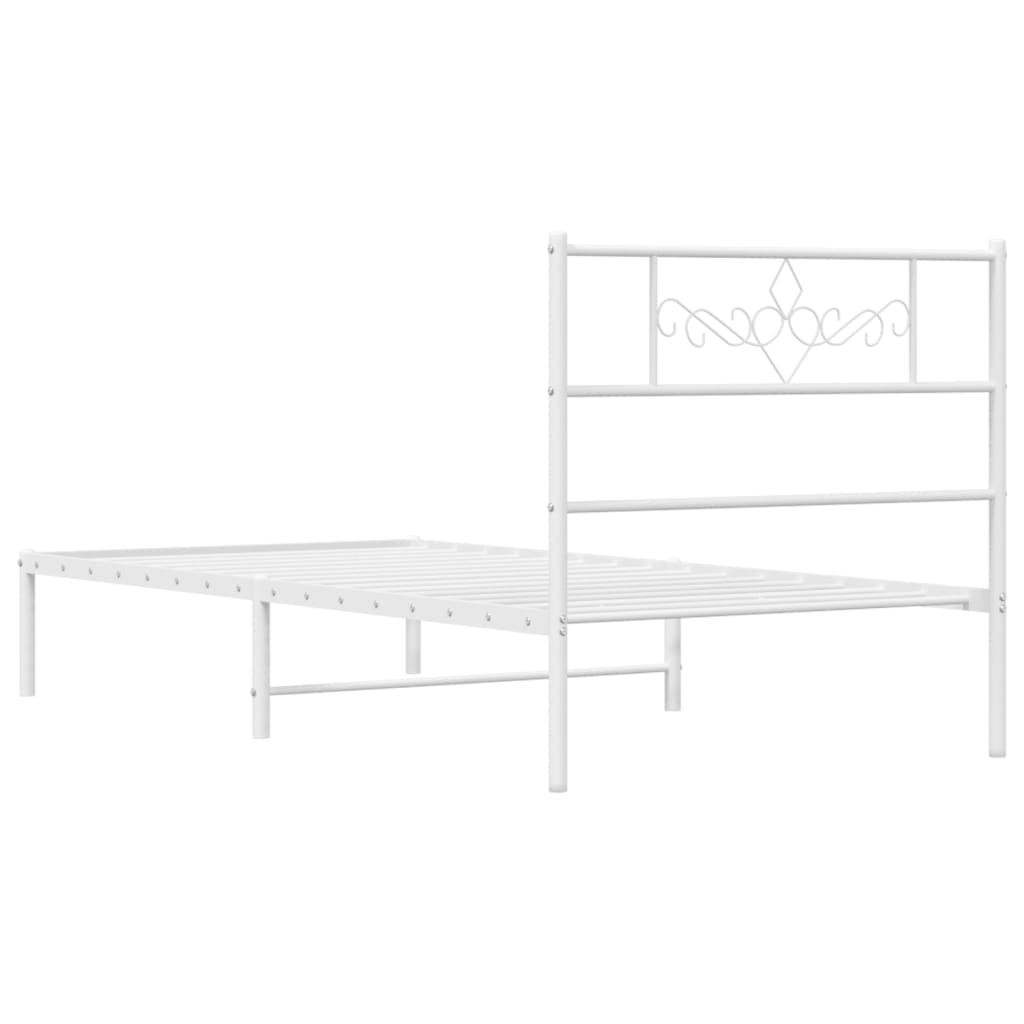 Metal Bed Frame Without Mattress 90X200Cm