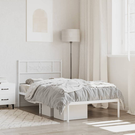 Metal Bed Frame Without Mattress 90X200Cm