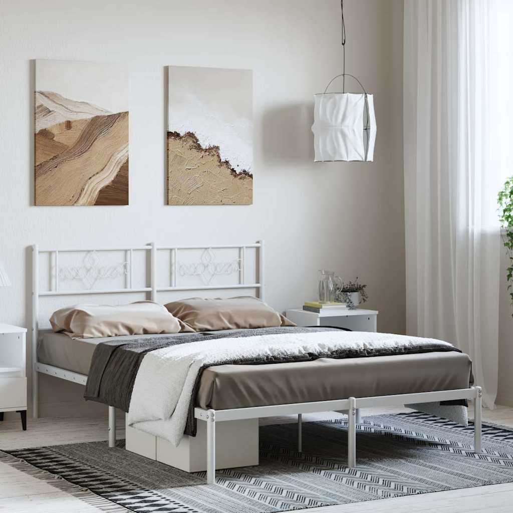 Metal Bed Frame Without Mattress 90X200Cm