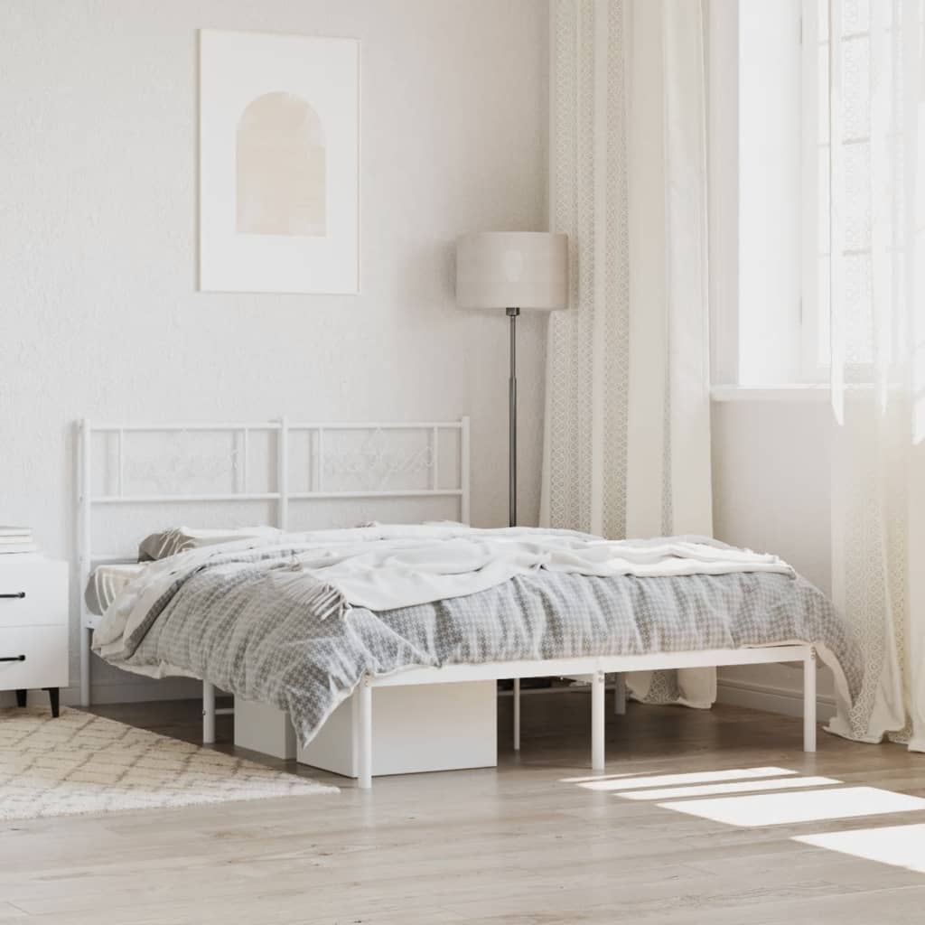 Metal Bed Frame Without Mattress 90X200Cm