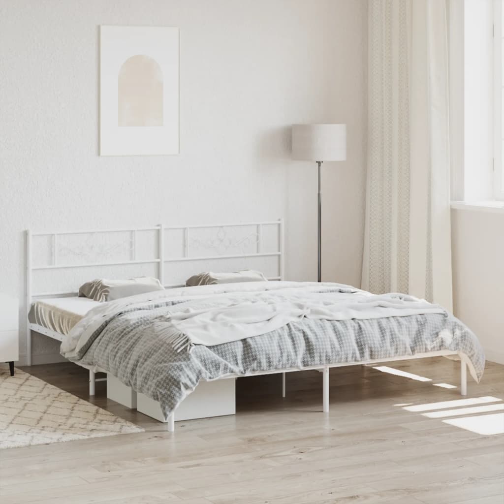 Metal Bed Frame Without Mattress 90X200Cm