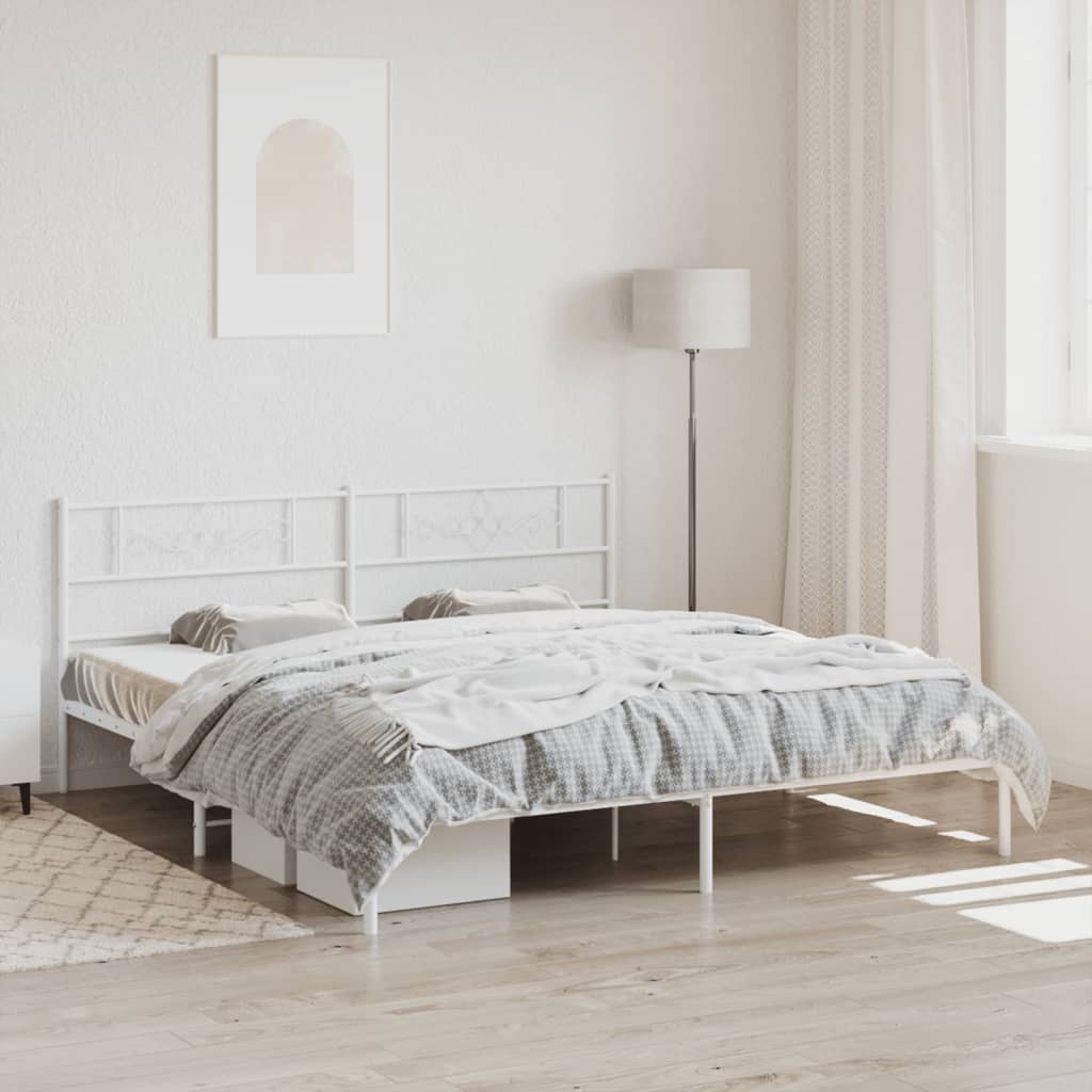 Metal Bed Frame Without Mattress 90X200Cm