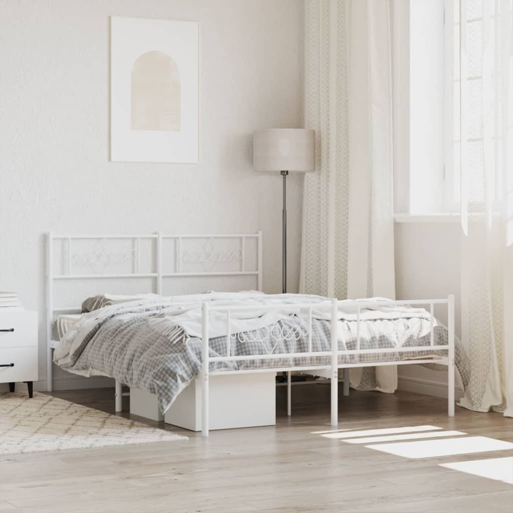 Metal Bed Frame Without Mattress 90X200Cm