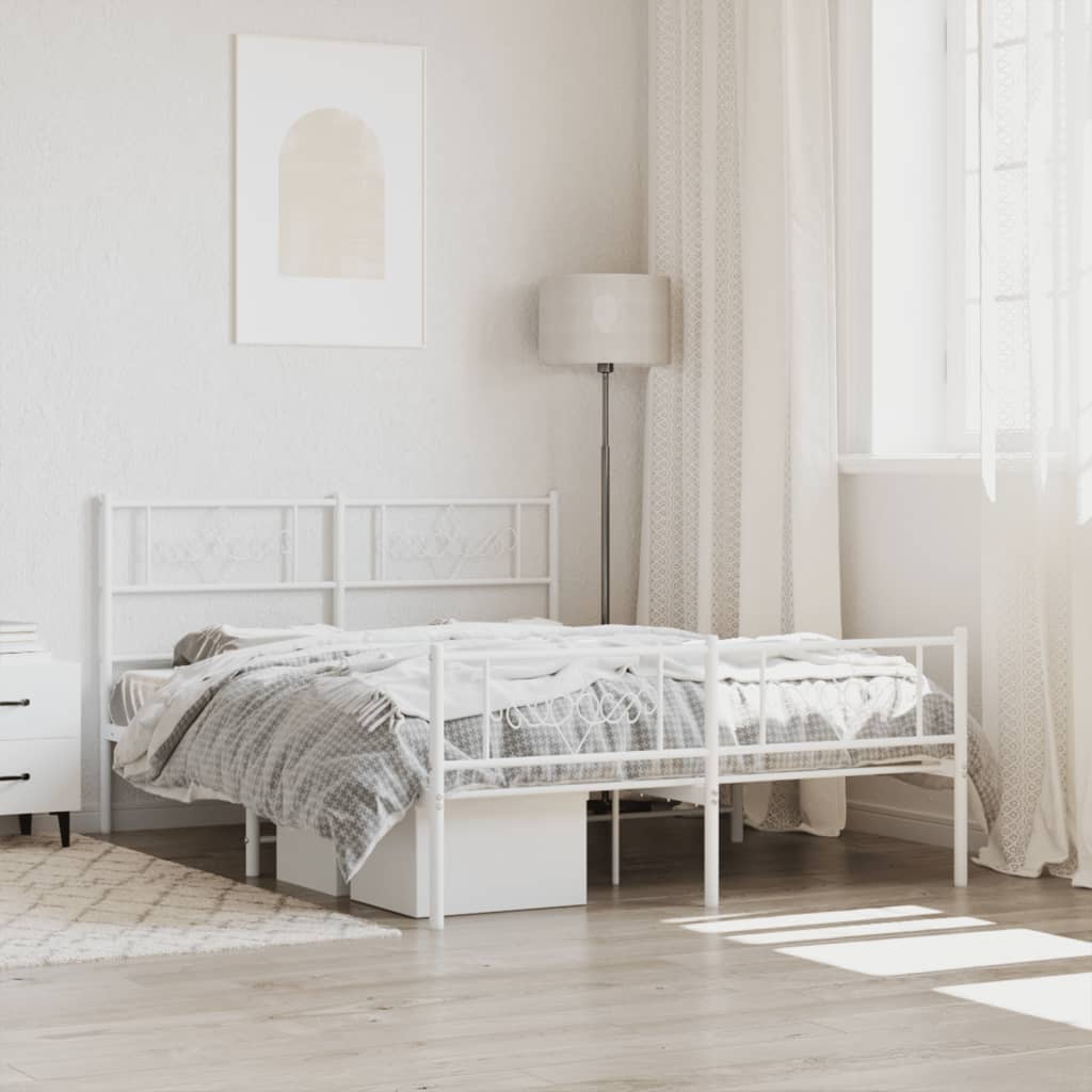 Metal Bed Frame Without Mattress 90X200Cm