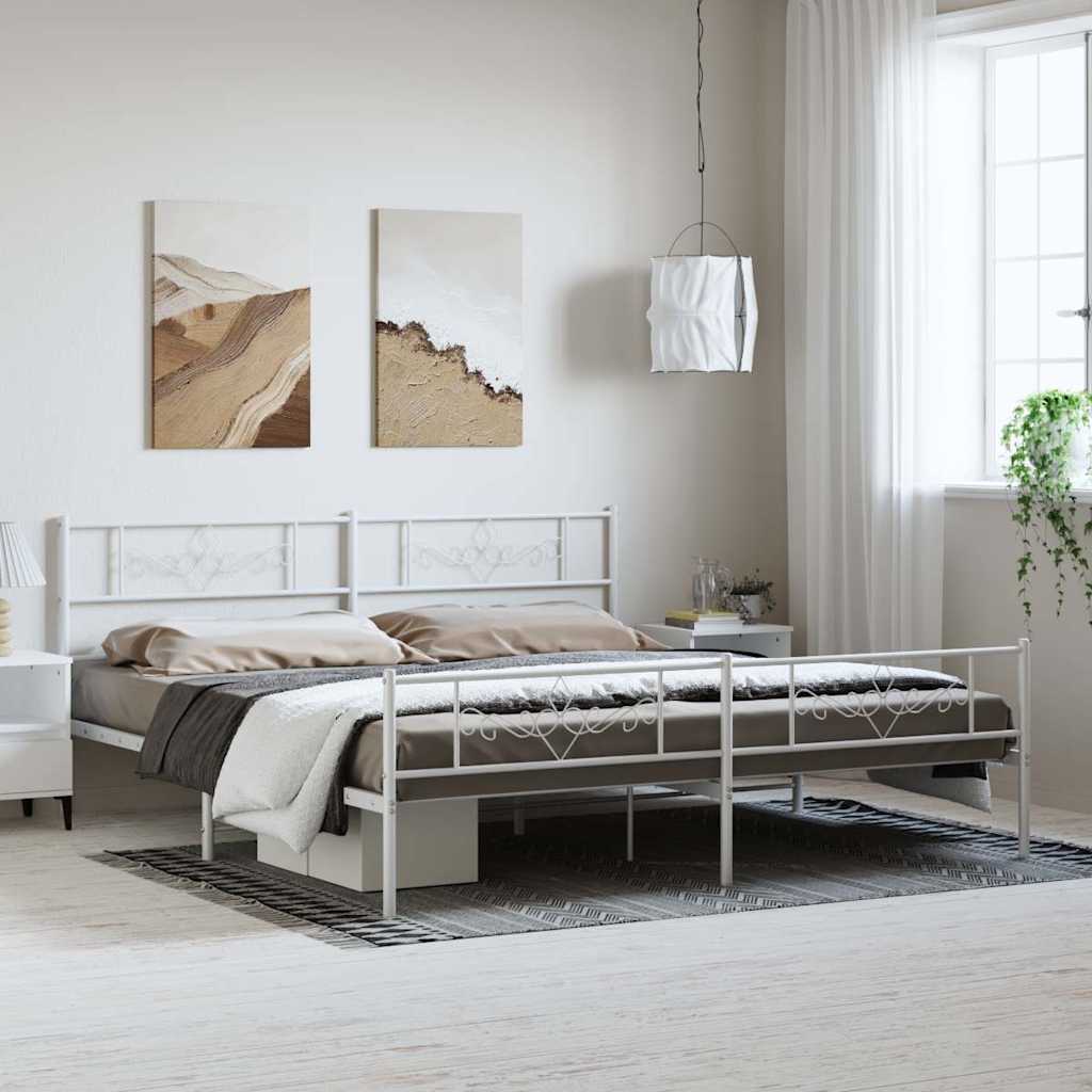 Metal Bed Frame Without Mattress 90X200Cm