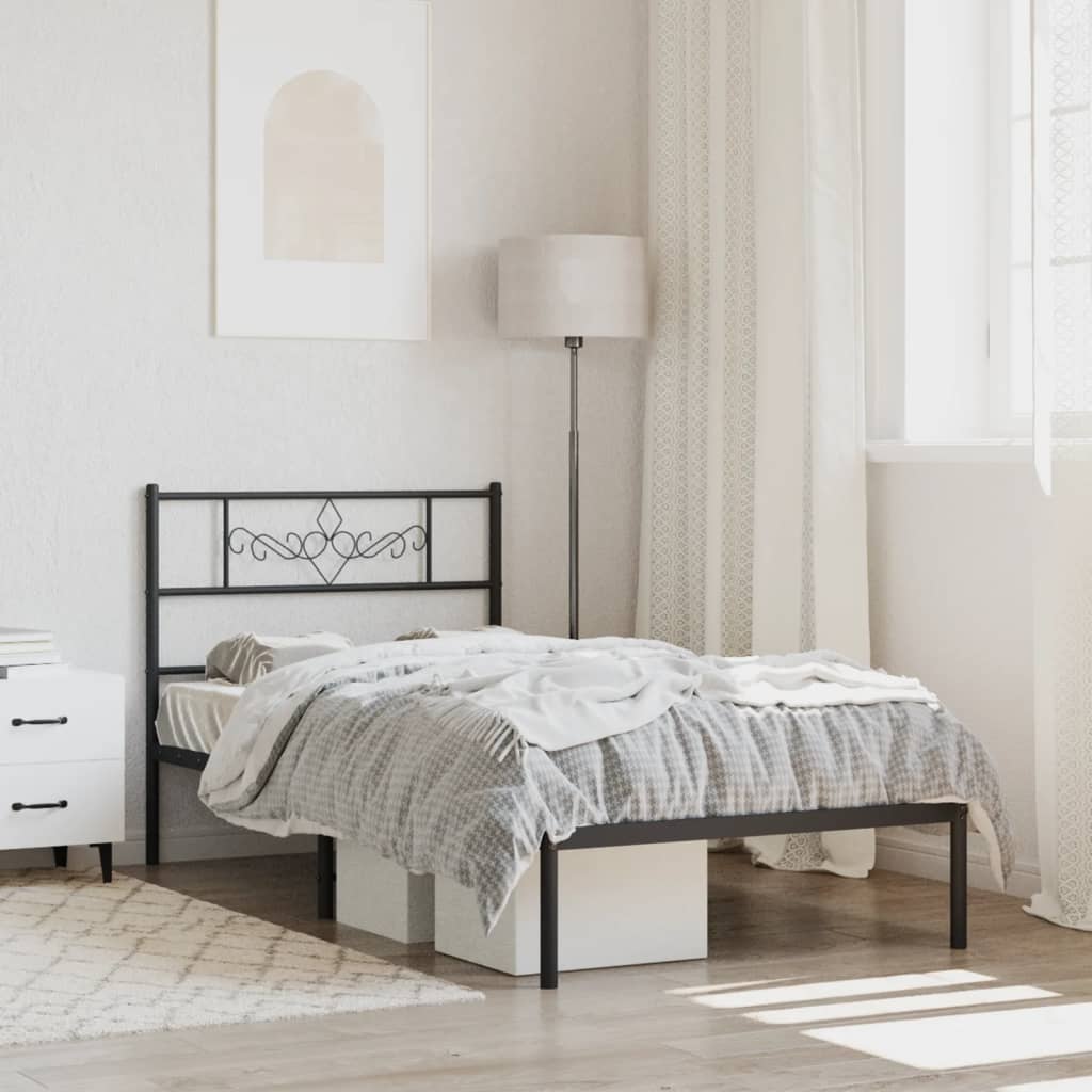 Metal Bed Frame Without Mattress 90X200Cm