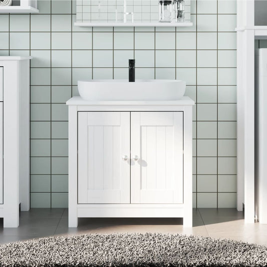 Bathroom Sink Cabinet Berg 60X34X59 Cm Solid Wood Pine