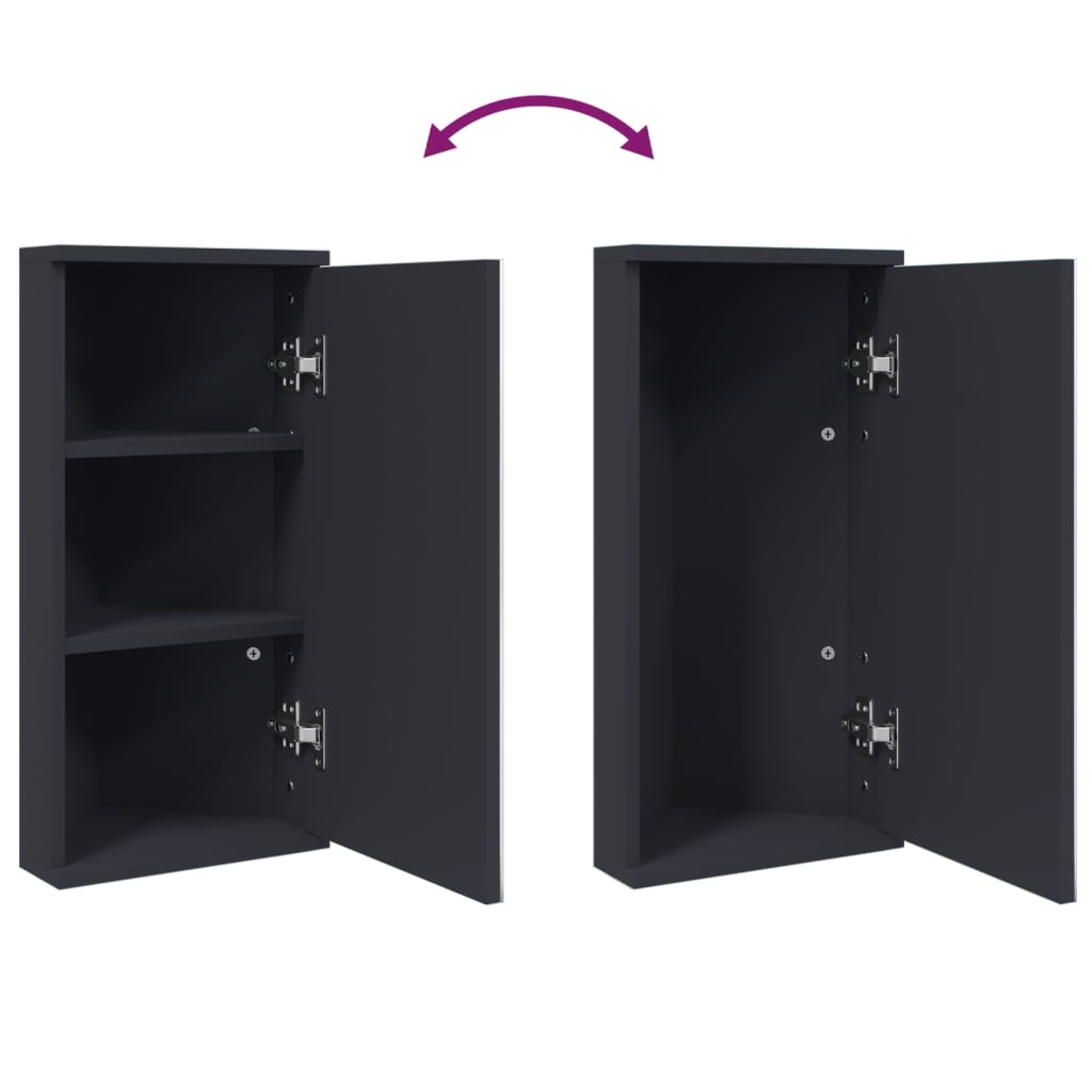 Corner Bathroom Mirror Cabinet 30X24X60 Cm