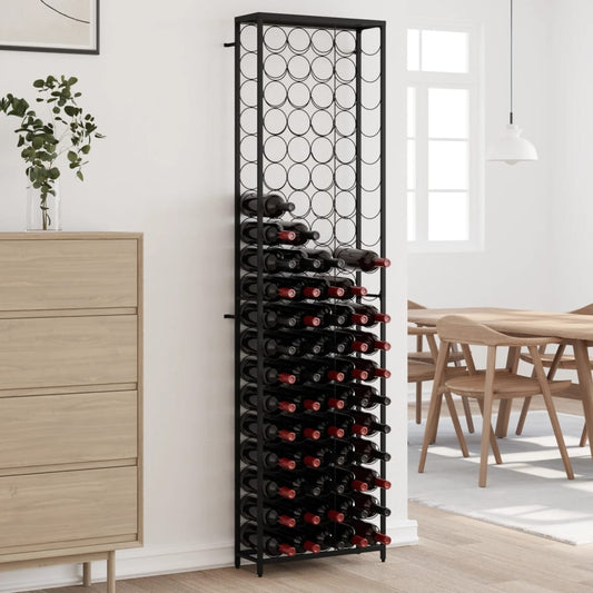Wine Rack For 95 Bottles Black Wrought Iron