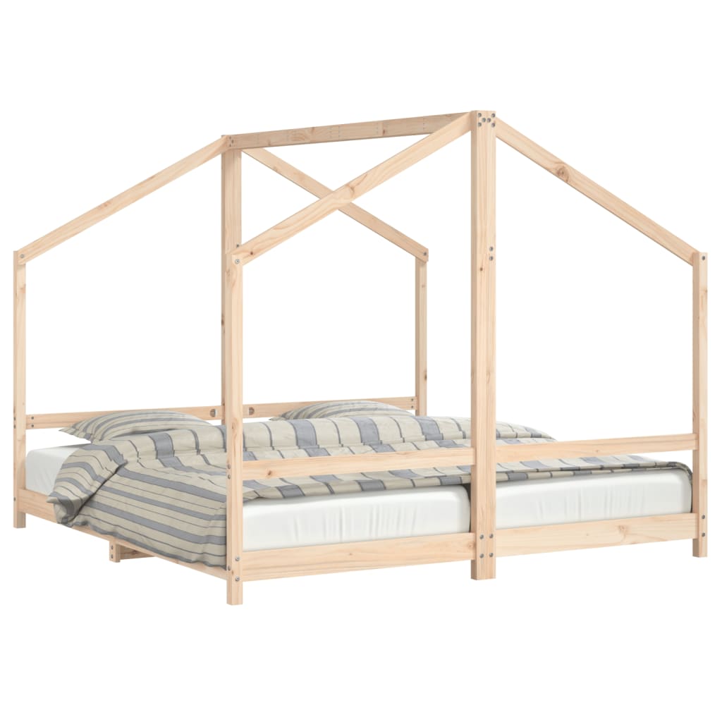 Kids Bed Frame Solid Wood Pine