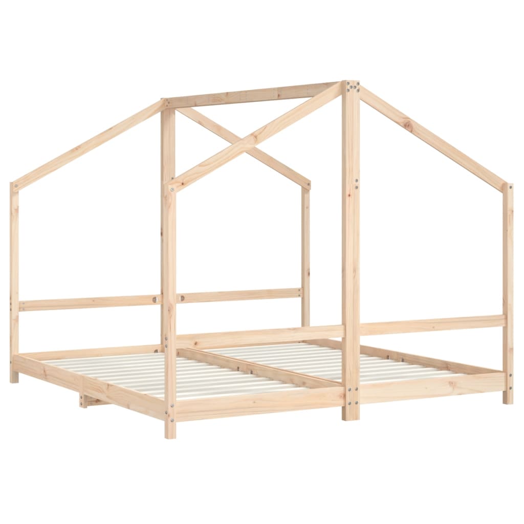 Kids Bed Frame Solid Wood Pine