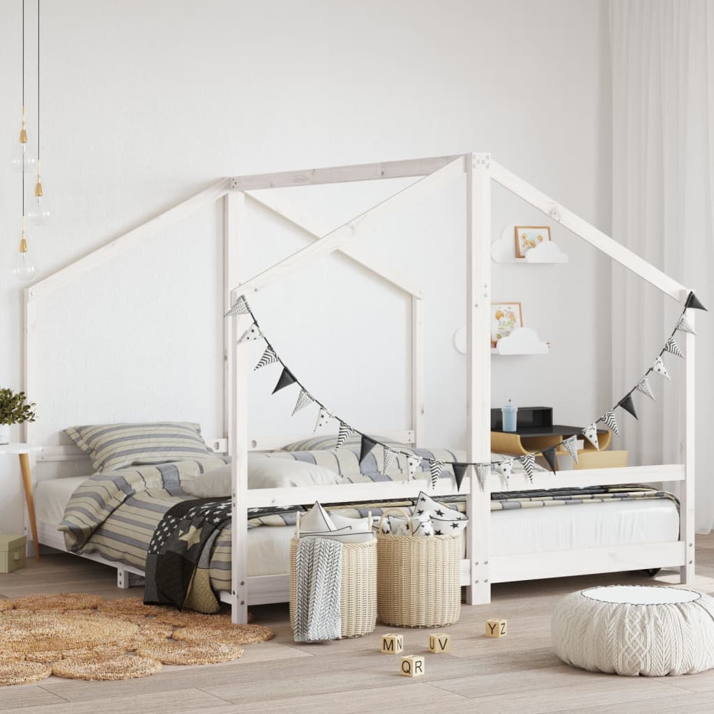 Kids Bed Frame Solid Wood Pine