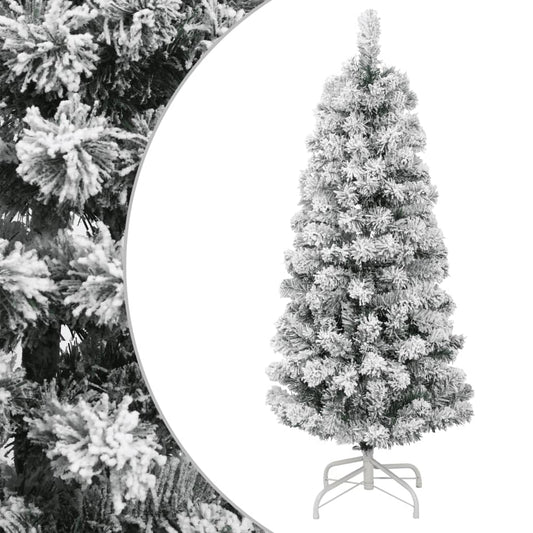 Artificial Hinged Christmas Tree With Flocked Snow