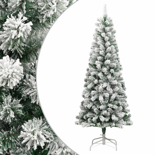 Artificial Hinged Christmas Tree With Flocked Snow