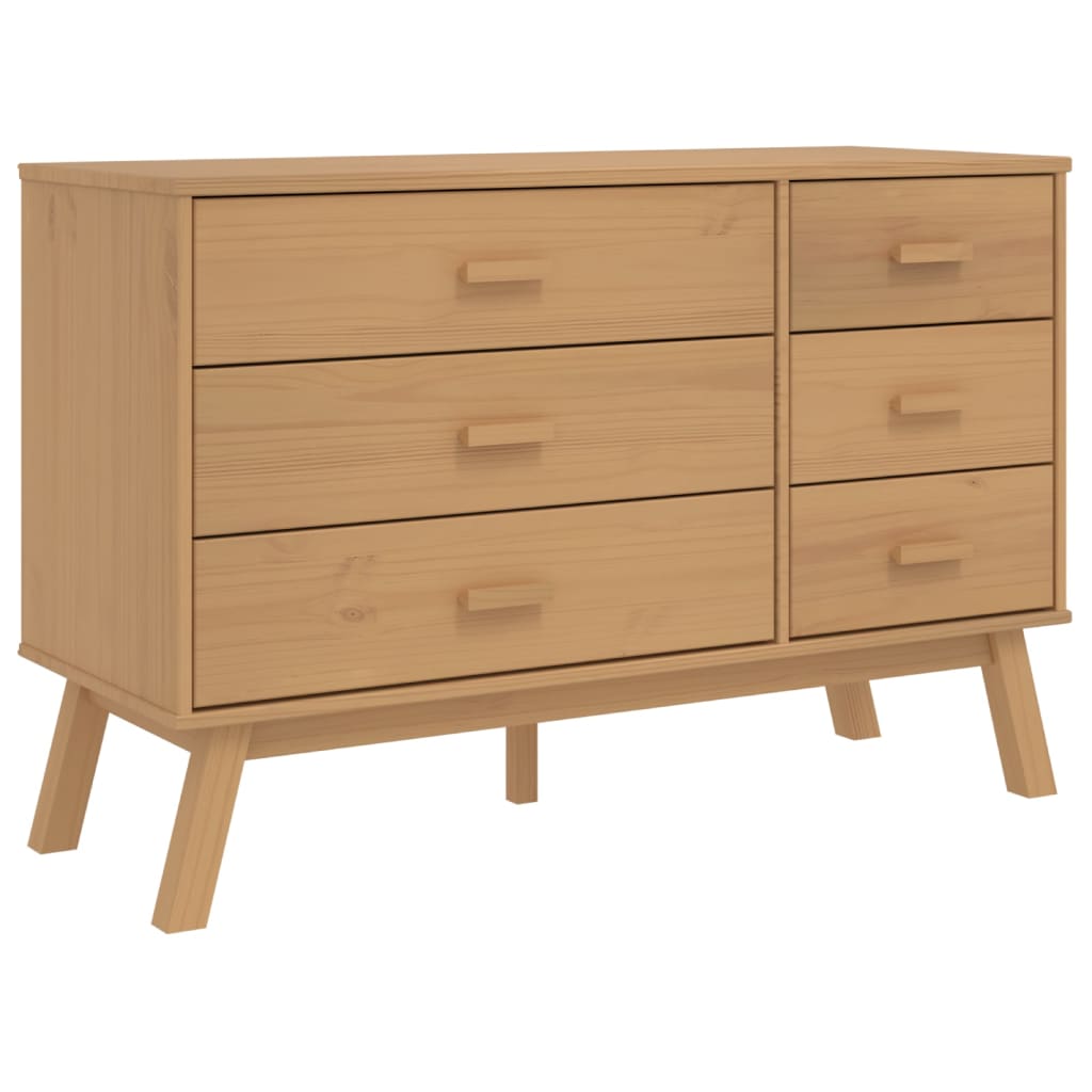 Drawer Cabinet Olden Solid Wood Pine