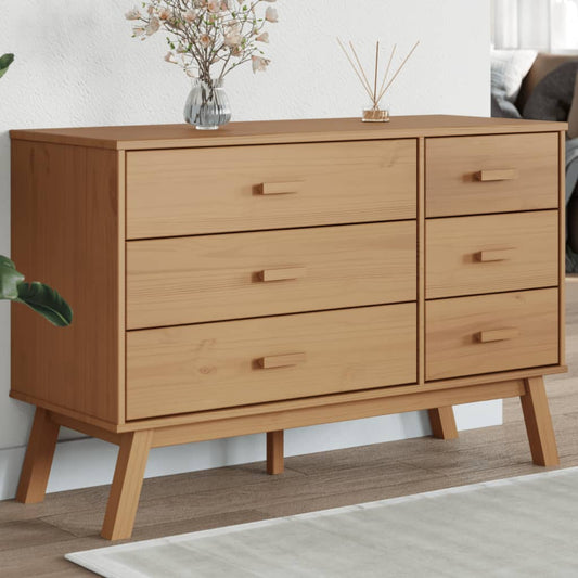 Drawer Cabinet Olden Solid Wood Pine