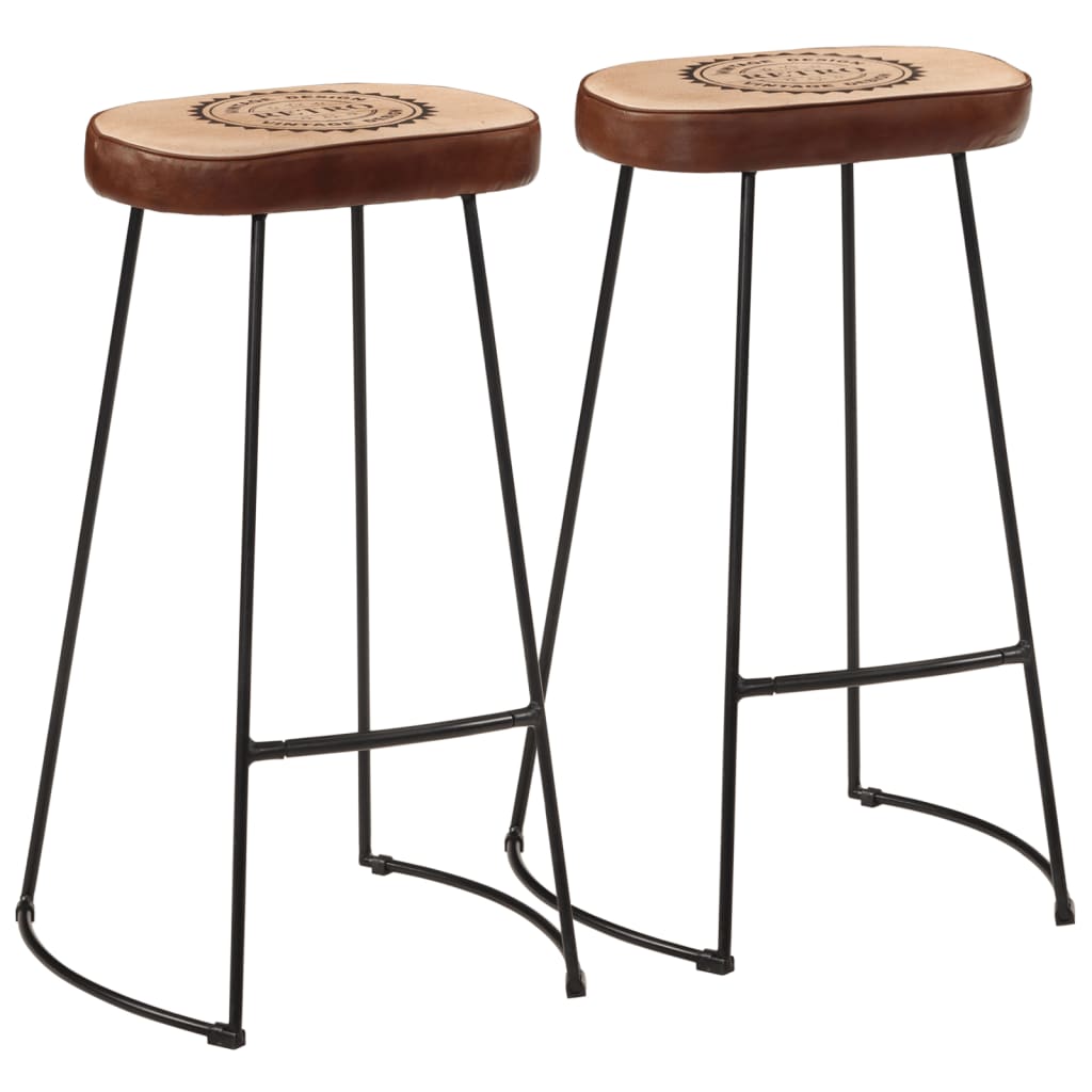 Bar Stools 2 Pcs Solid Wood Mango