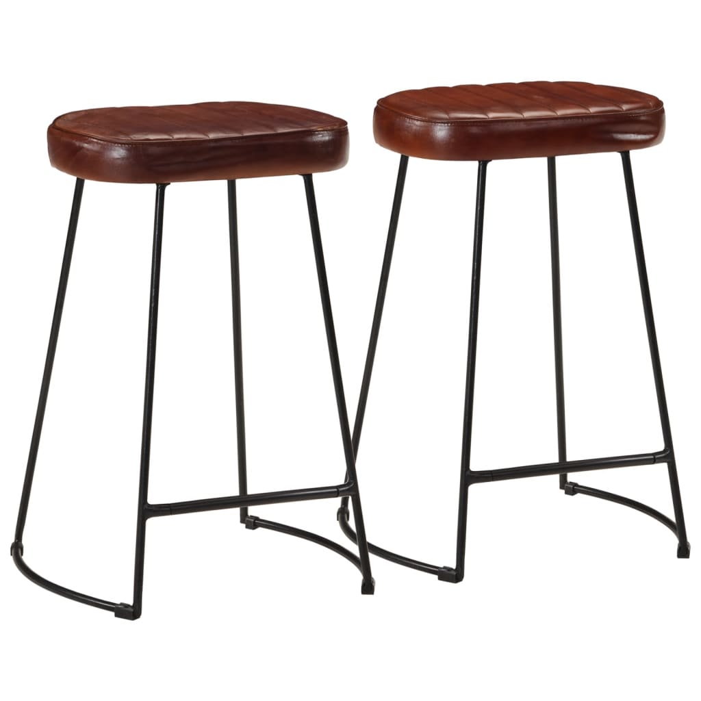 Bar Stools 2 Pcs Solid Wood Mango