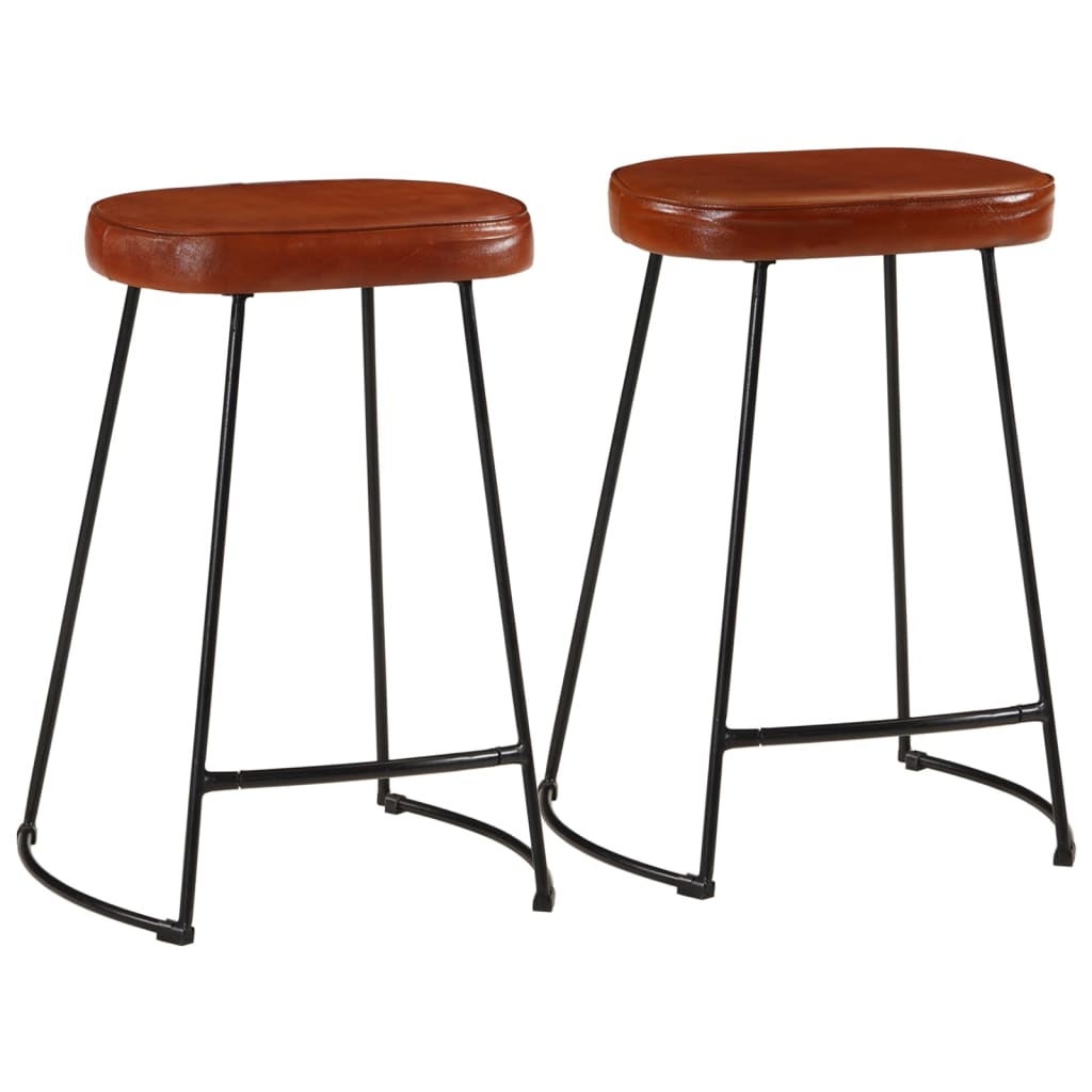 Bar Stools 2 Pcs Solid Wood Mango