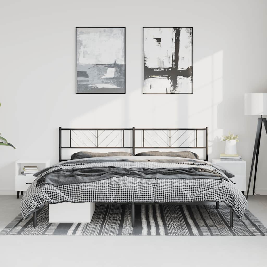 Metal Bed Frame Without Mattress With Footboard 75X190Cm