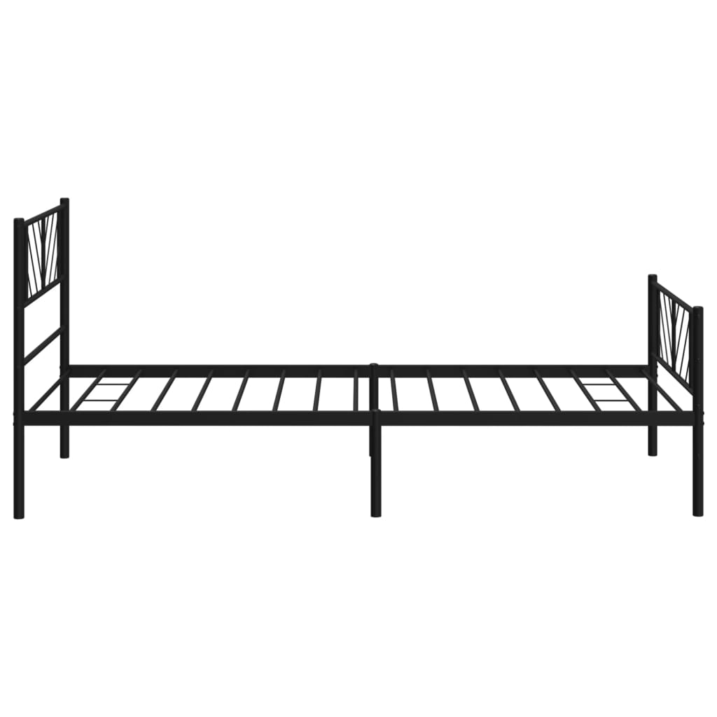 Metal Bed Frame Without Mattress With Footboard 75X190Cm
