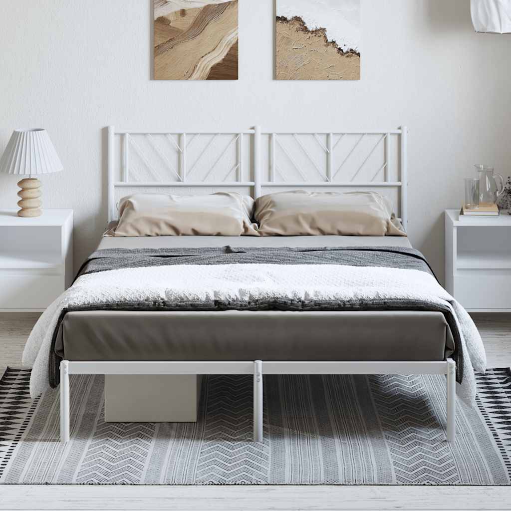 Metal Bed Frame Without Mattress With Footboard 75X190Cm