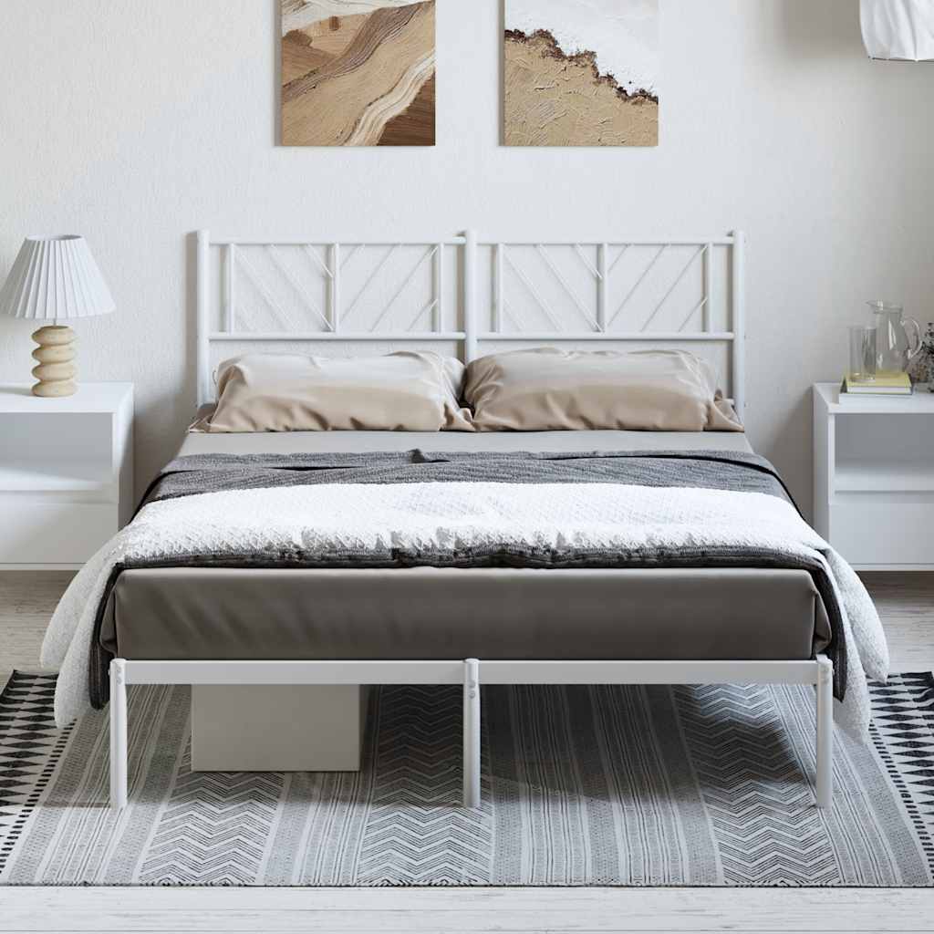 Metal Bed Frame Without Mattress With Footboard 75X190Cm