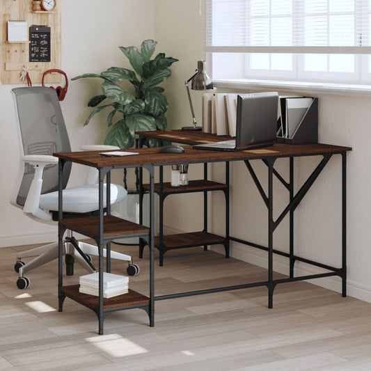Desk 139X139X75 Cm Engineered Wood