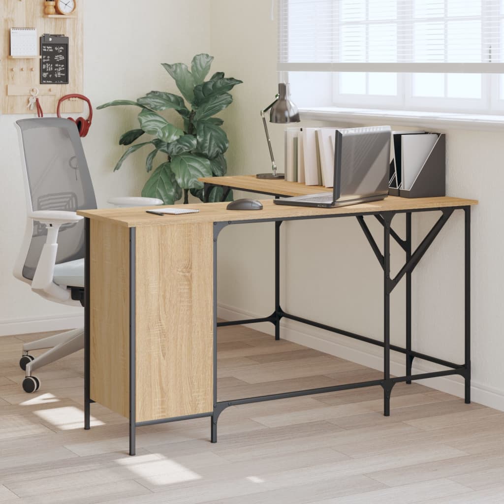 Desk 141X141X75 Cm Engineered Wood