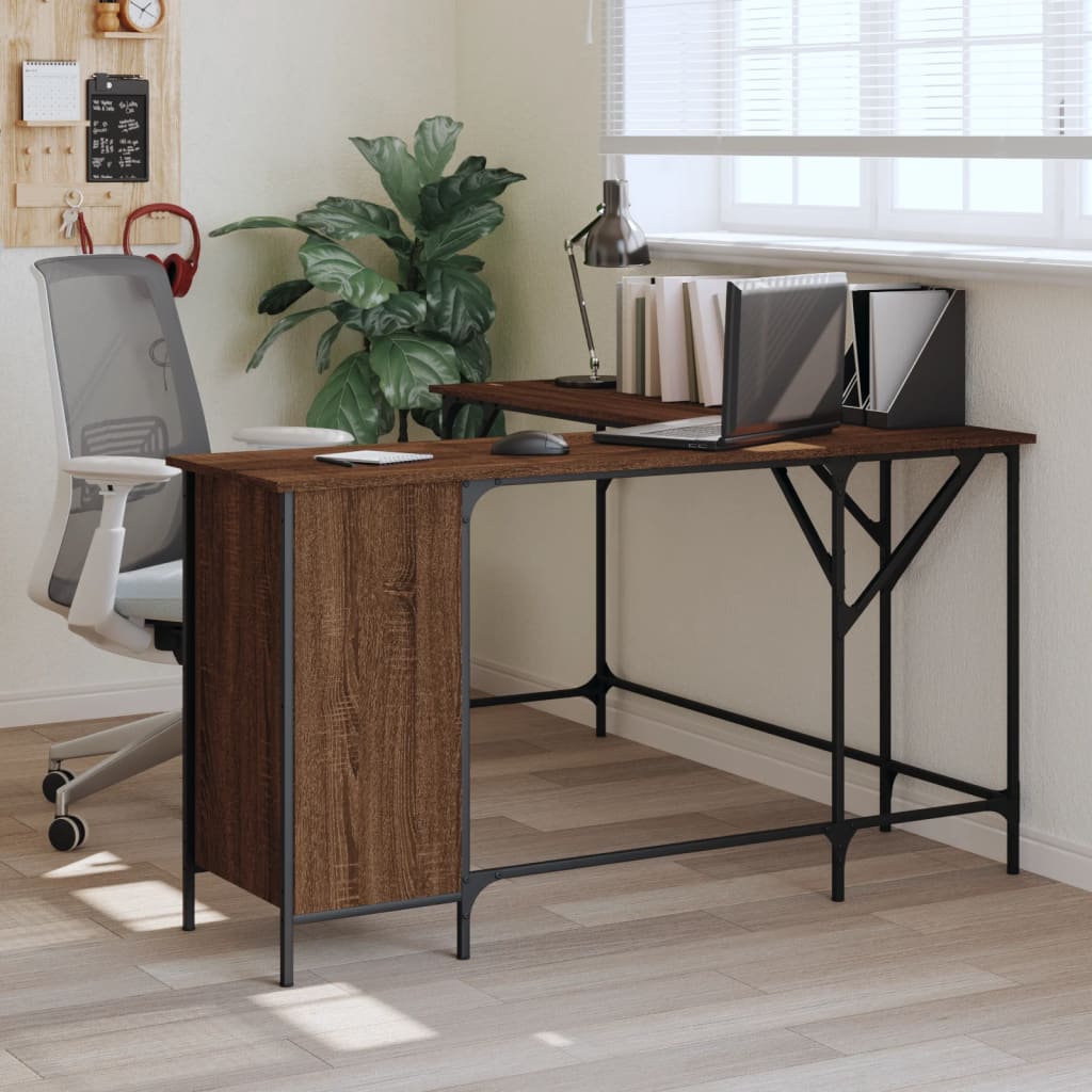 Desk 141X141X75 Cm Engineered Wood