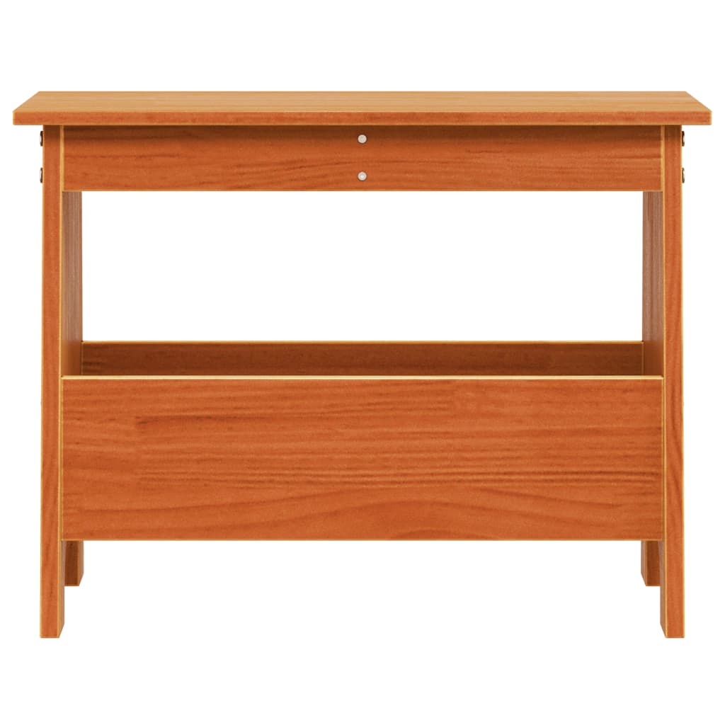 Hall Bench Wax Solid Wood Pine
