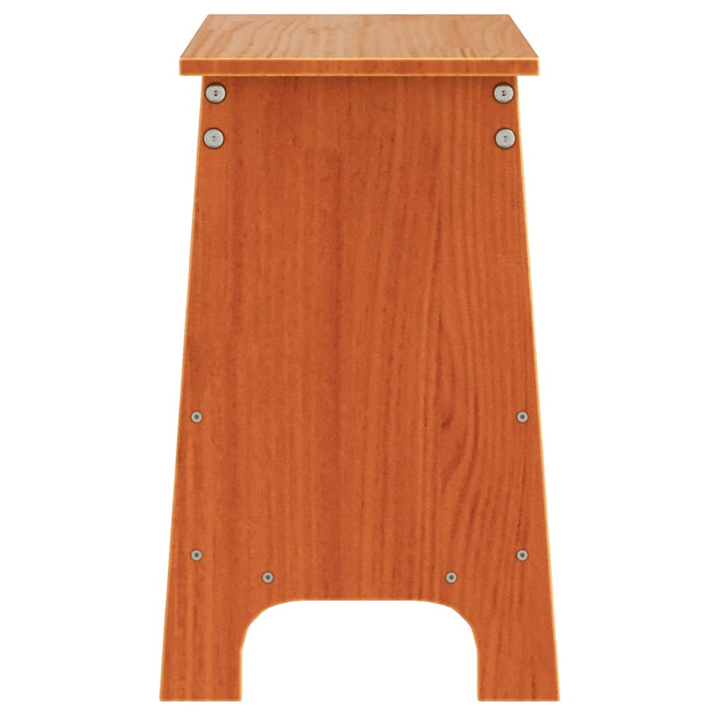 Hall Bench Wax Solid Wood Pine