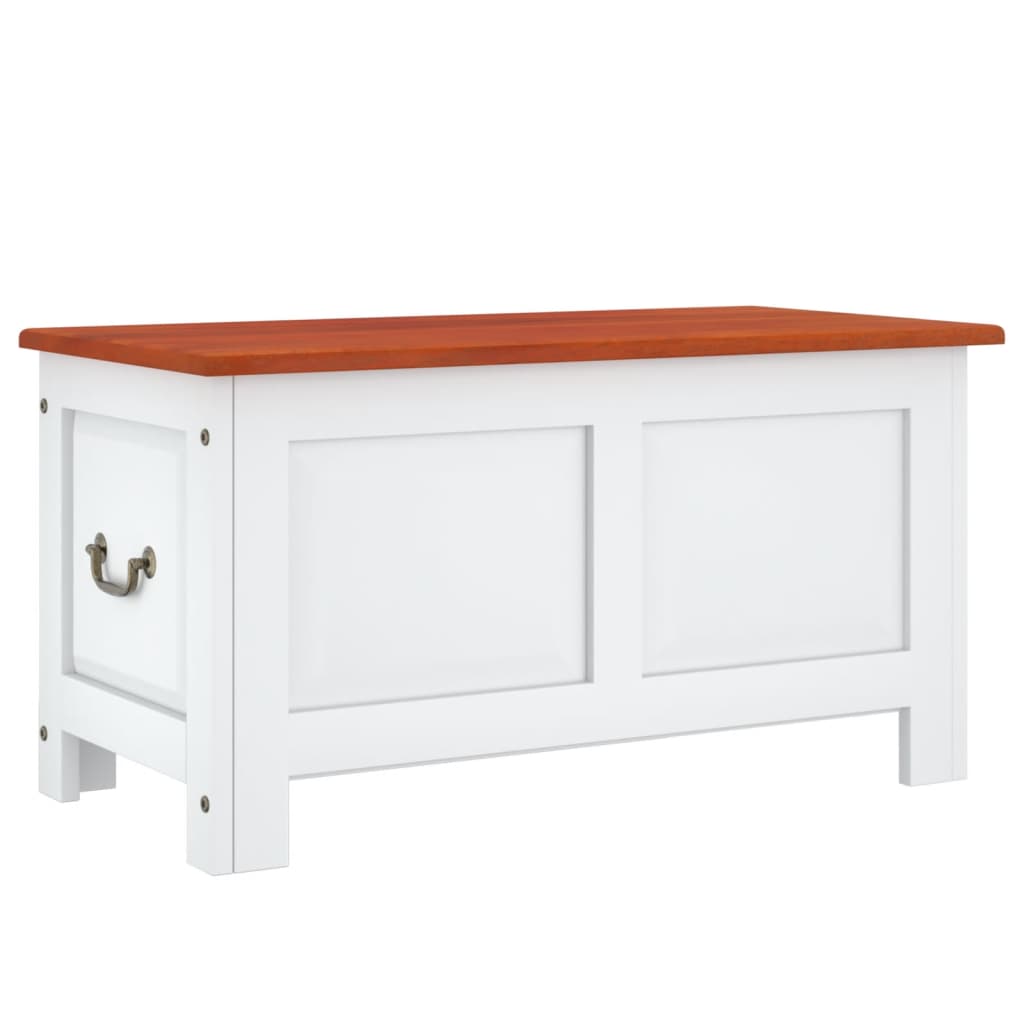 Storage Chest With Lid Solid Wood Acacia