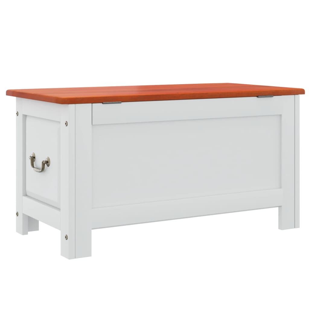 Storage Chest With Lid Solid Wood Acacia